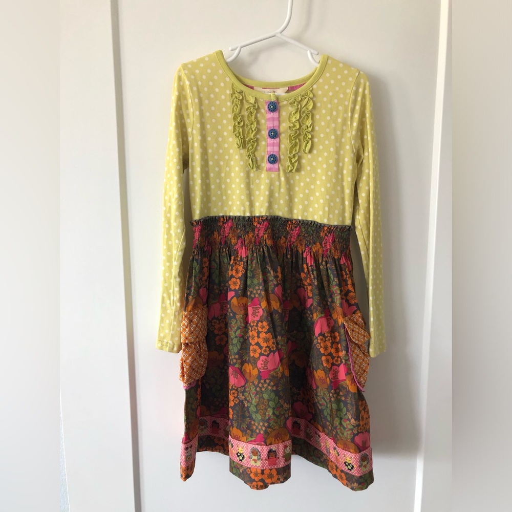 Matilda jane size 6 dress VVVGUC. Super cute trim!